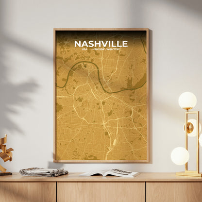 Nashville Forge Map Poster