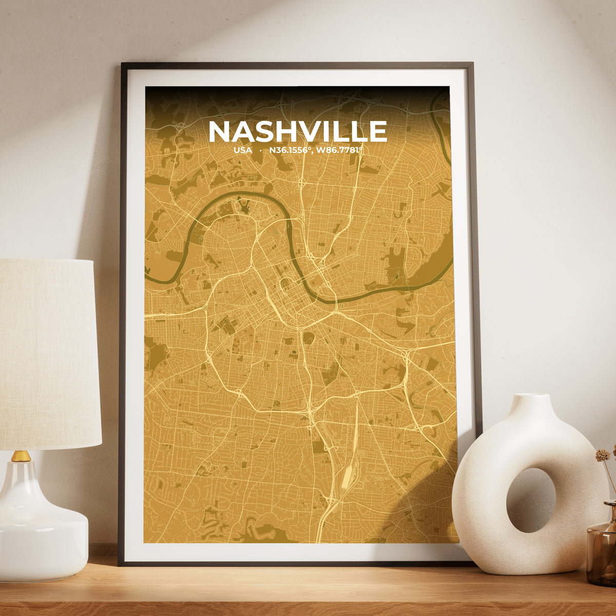 Nashville Forge Map Poster