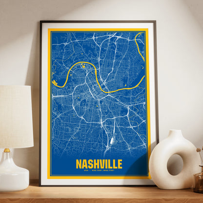 Nashville Blockbuster Map Poster