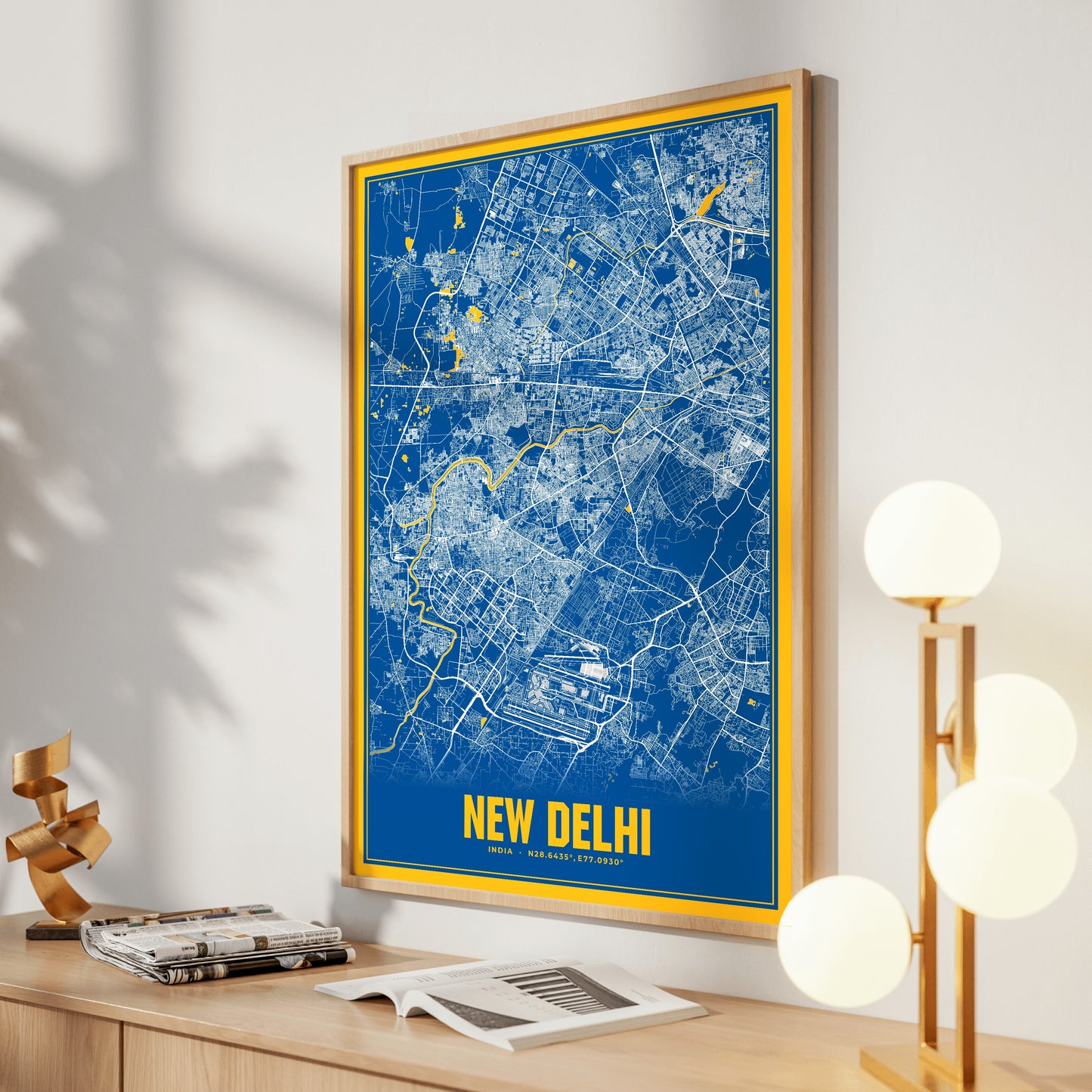 New Delhi Blockbuster Map Poster