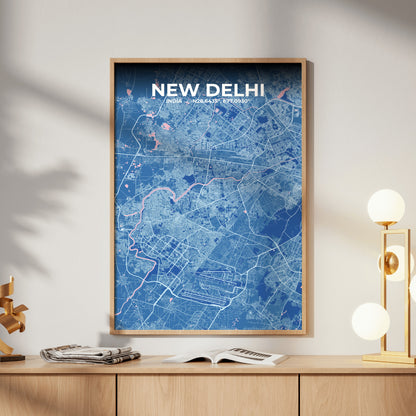 New Delhi Candy Map Poster