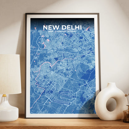New Delhi Candy Map Poster