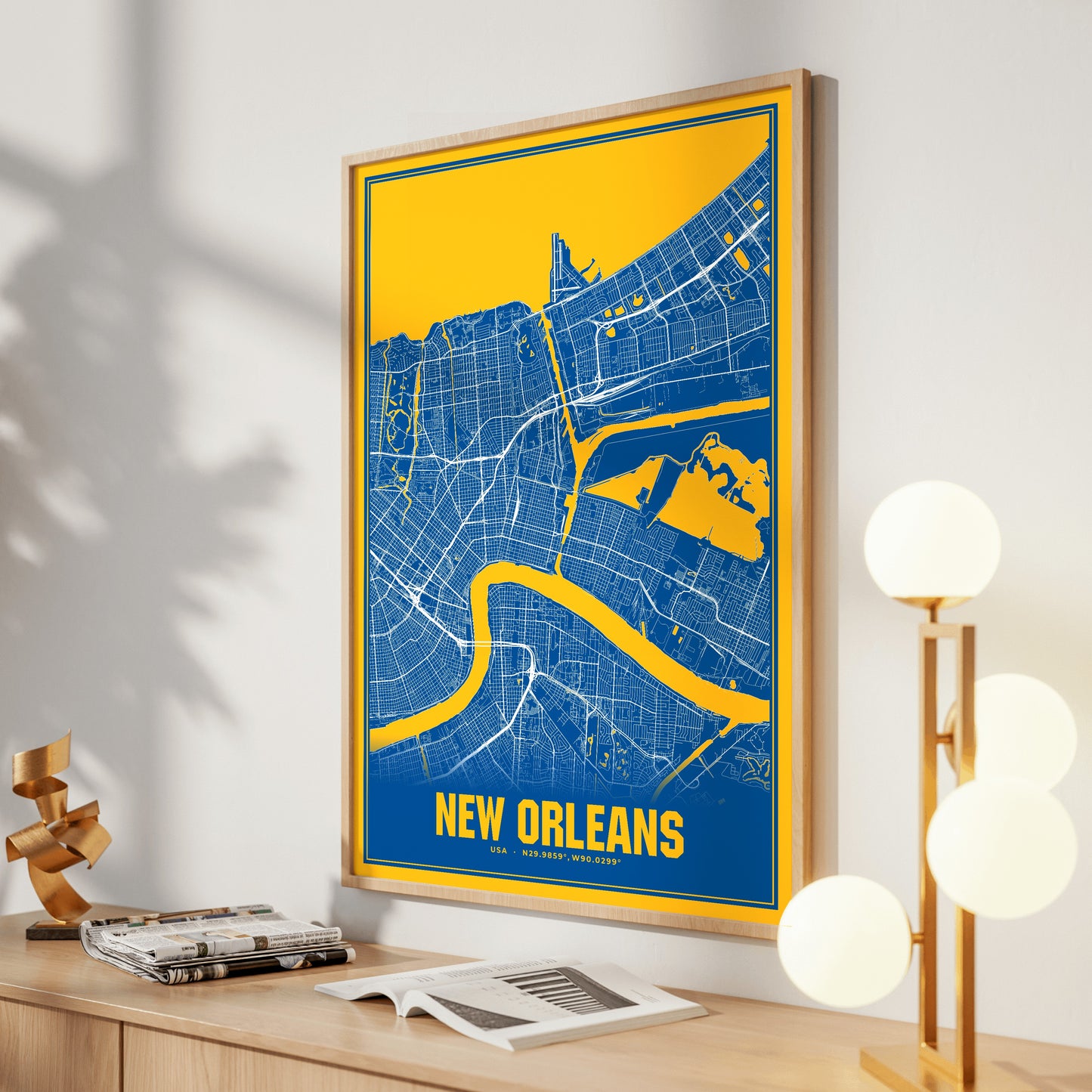 New Orleans Blockbuster Map Poster