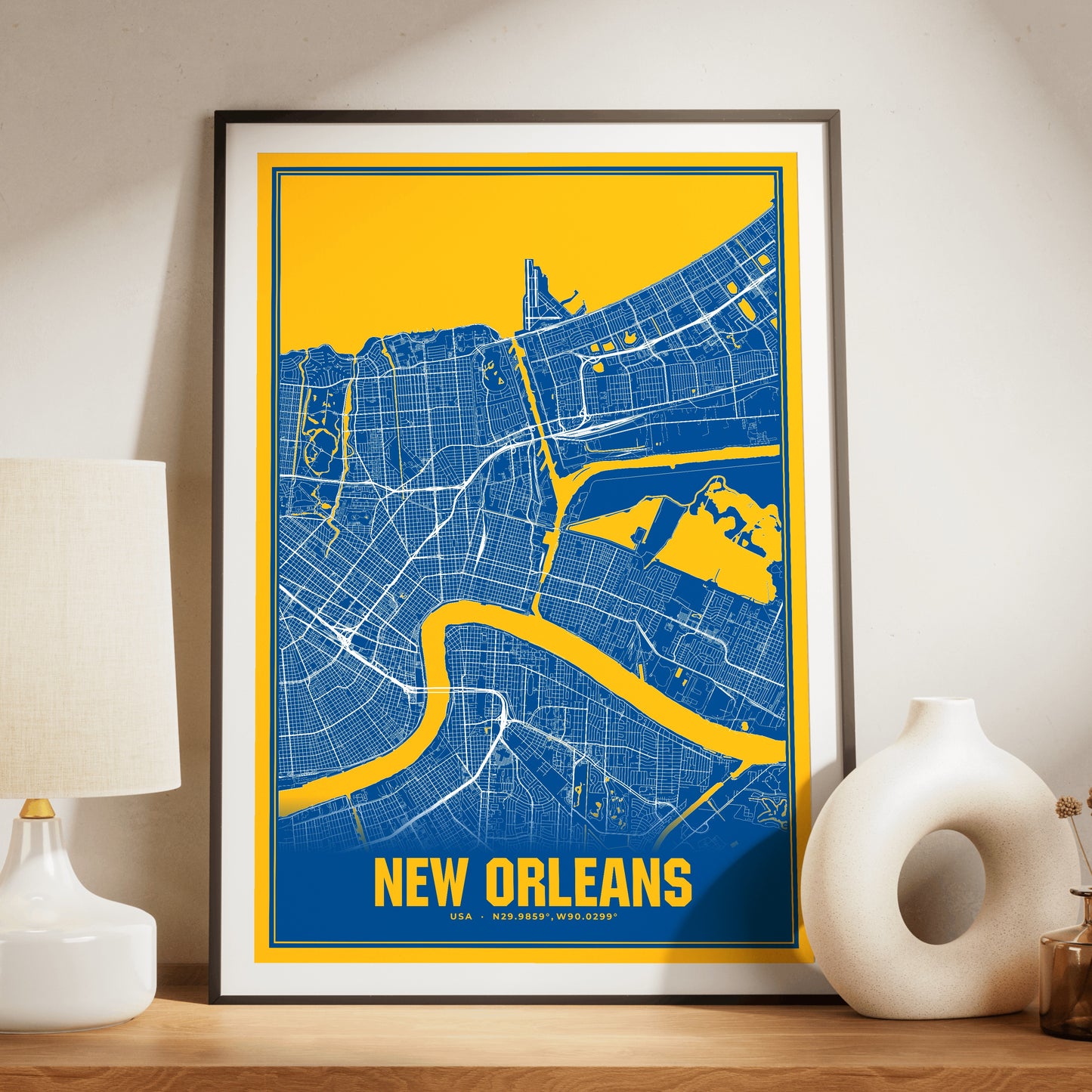 New Orleans Blockbuster Map Poster