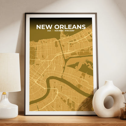 New Orleans Forge Map Poster