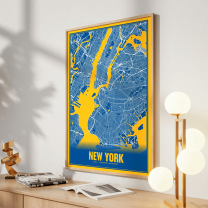 New York Blockbuster Map Poster