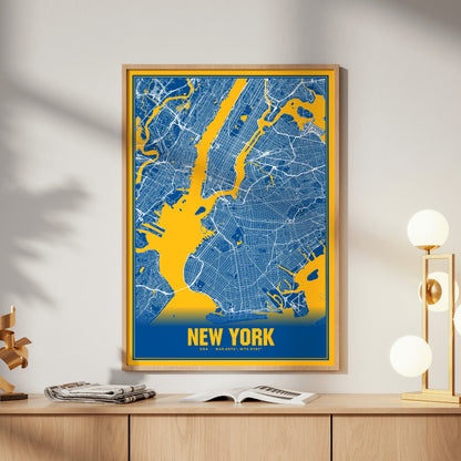 New York Blockbuster Map Poster