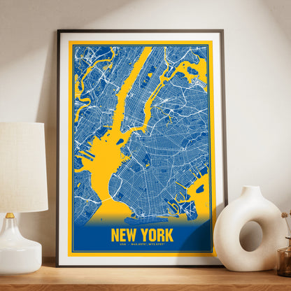 New York Blockbuster Map Poster