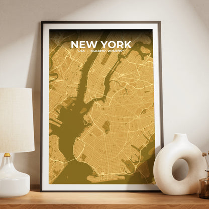 New York Forge Map Poster