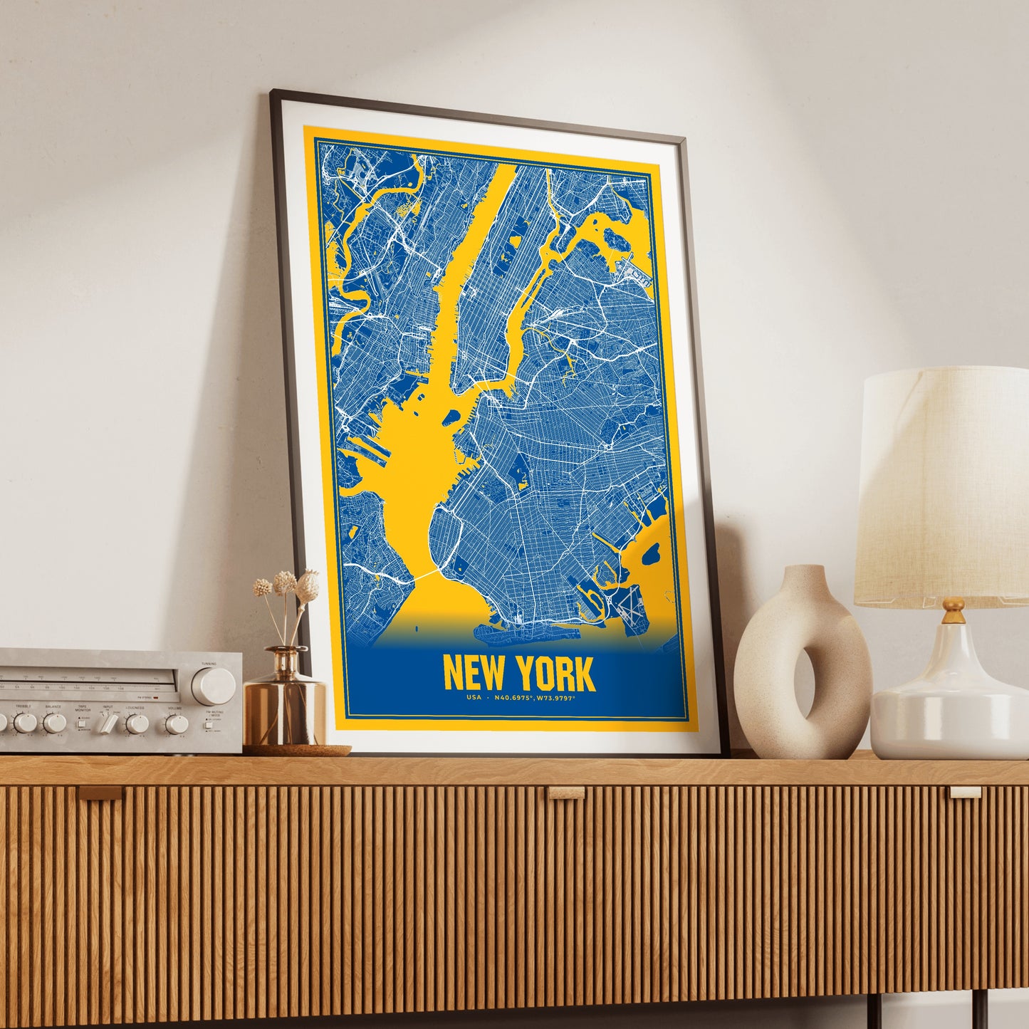 New York Blockbuster Map Poster