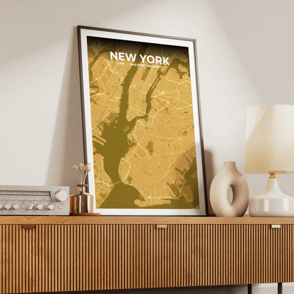 New York Forge Map Poster