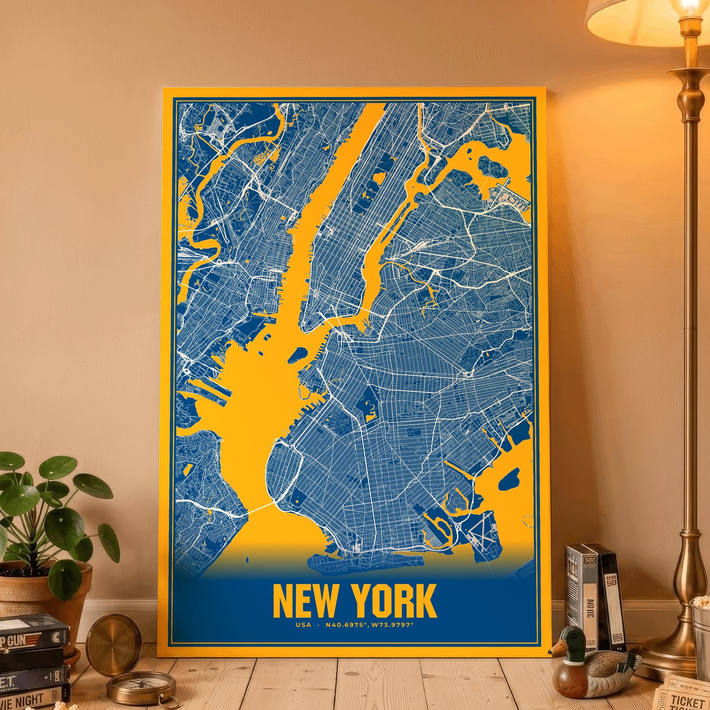 New York Blockbuster Map Poster