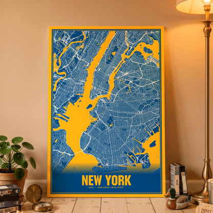 New York Blockbuster Map Poster