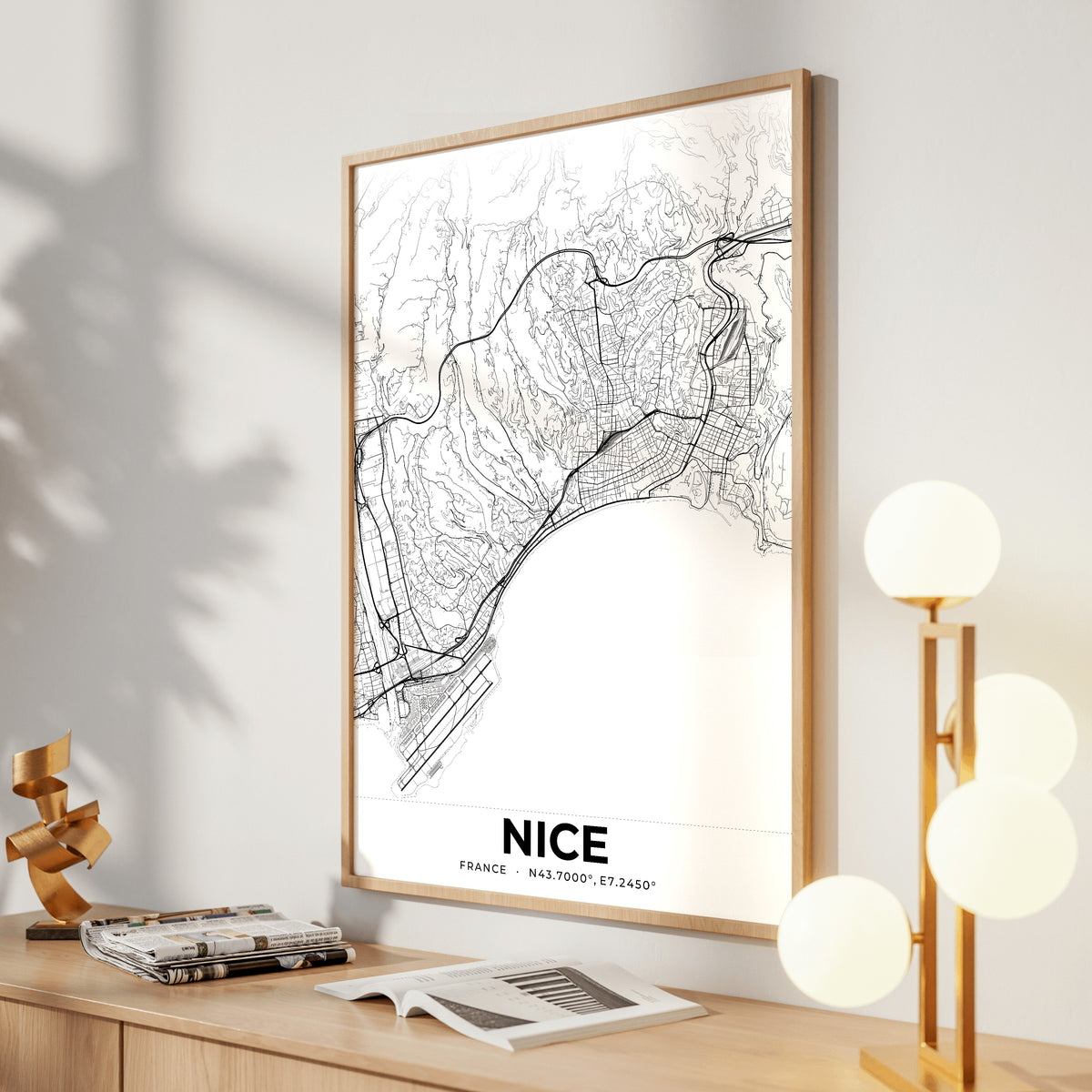 Nice Elegant Map Poster