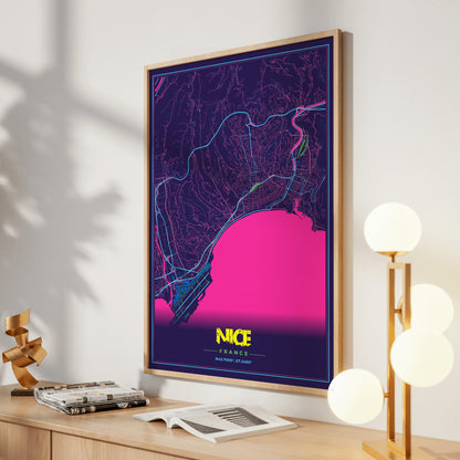 Nice Cyberpunk Map Poster