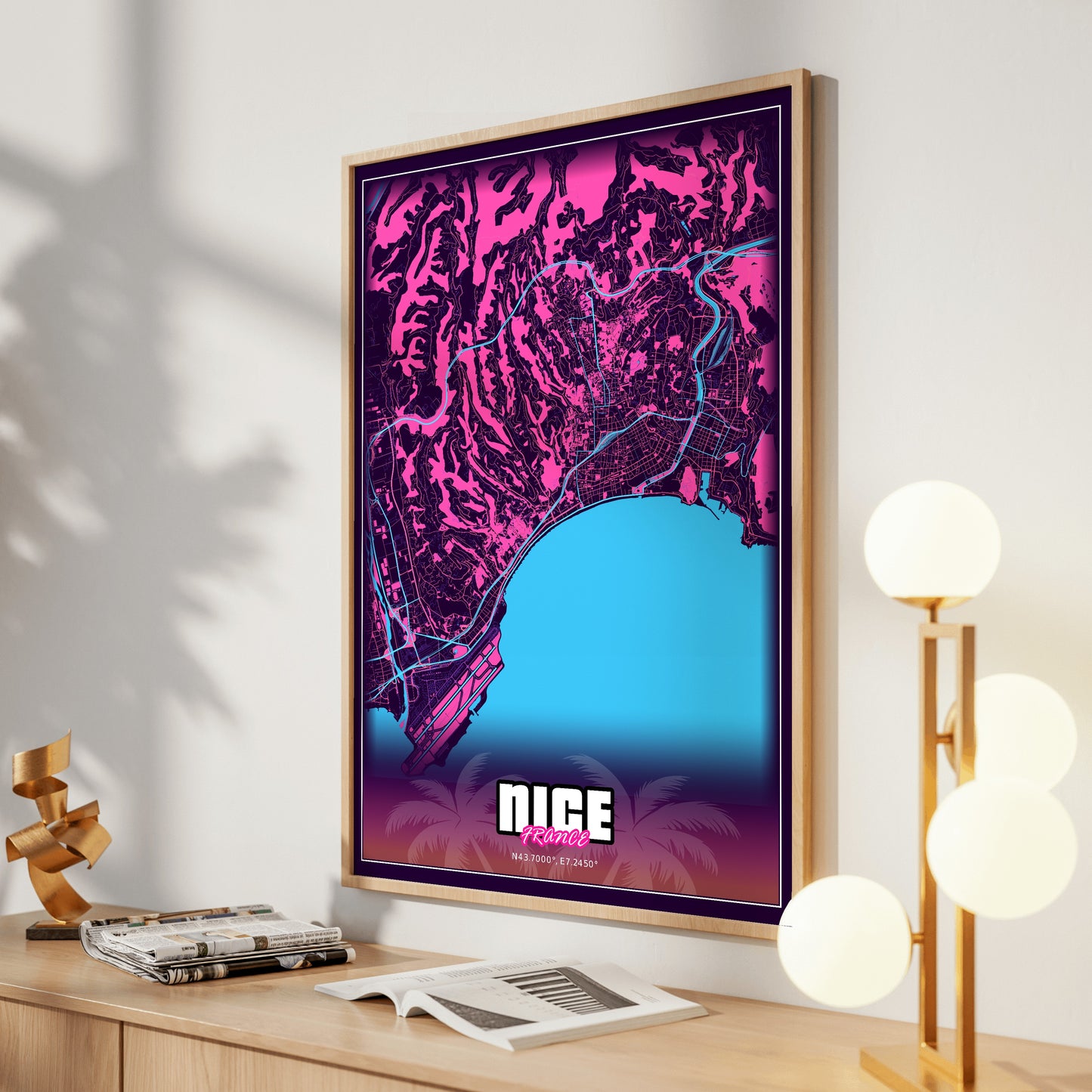 Nice GTA Map Poster