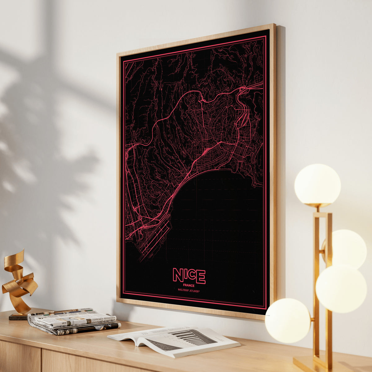 Nice Phosphor Map Poster - System Alert