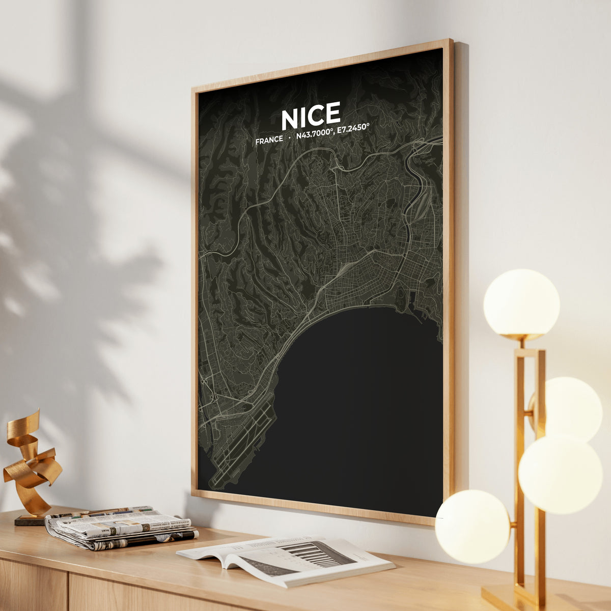 Nice Sable Map Poster