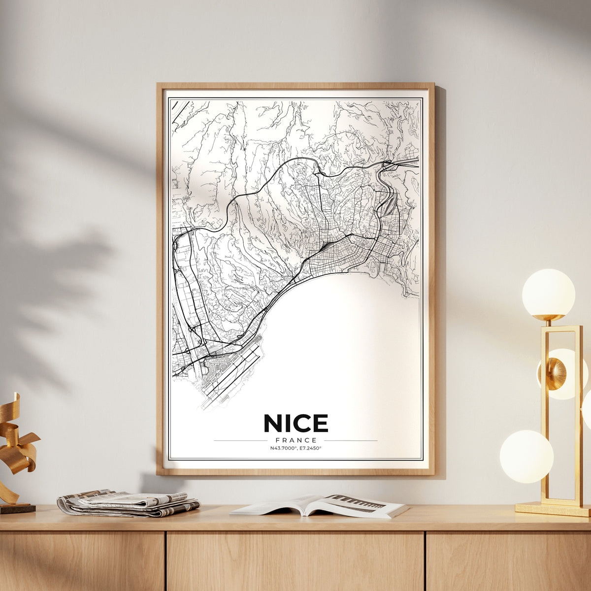 Nice Modern Map Poster