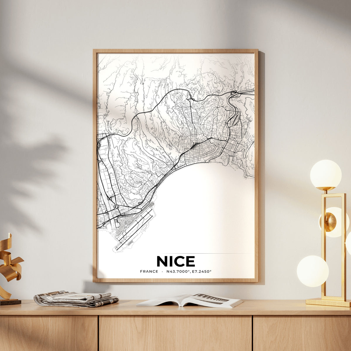 Nice Elegant Map Poster