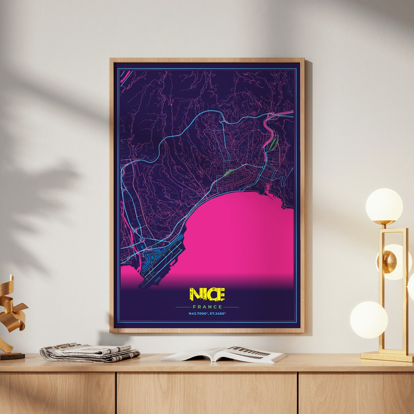 Nice Cyberpunk Map Poster