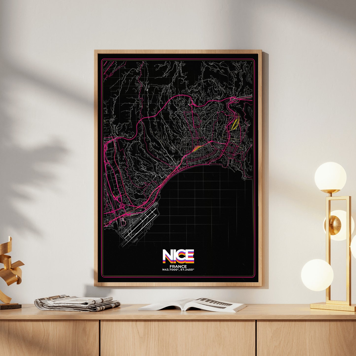 Nice Retro Map Poster