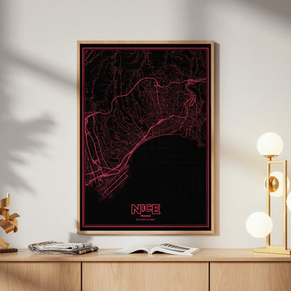 Nice Phosphor Map Poster - System Alert