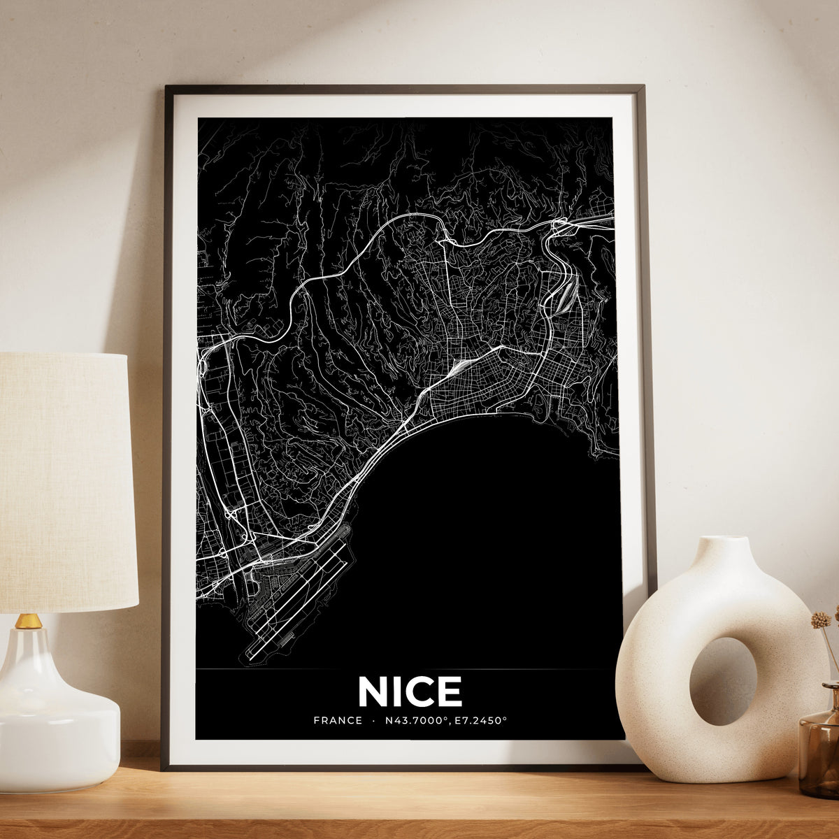 Nice Elegant Map Poster