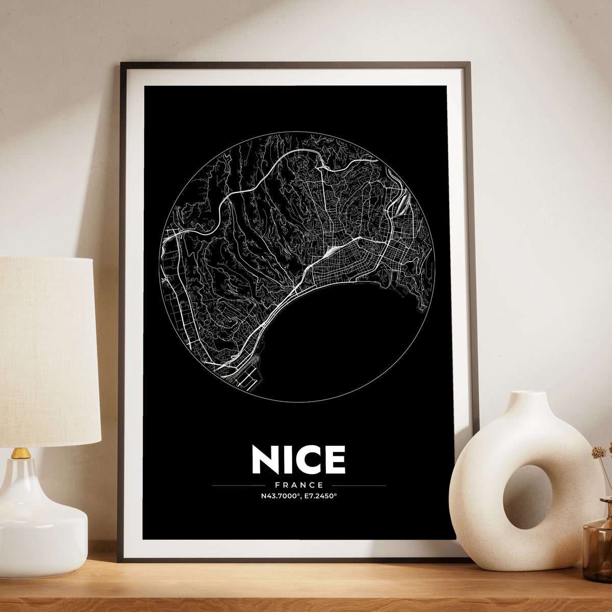 Nice Spot Map Poster