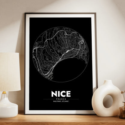 Nice Spot Map Poster