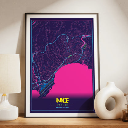 Nice Cyberpunk Map Poster