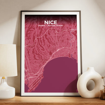 Nice Scarlet Map Poster