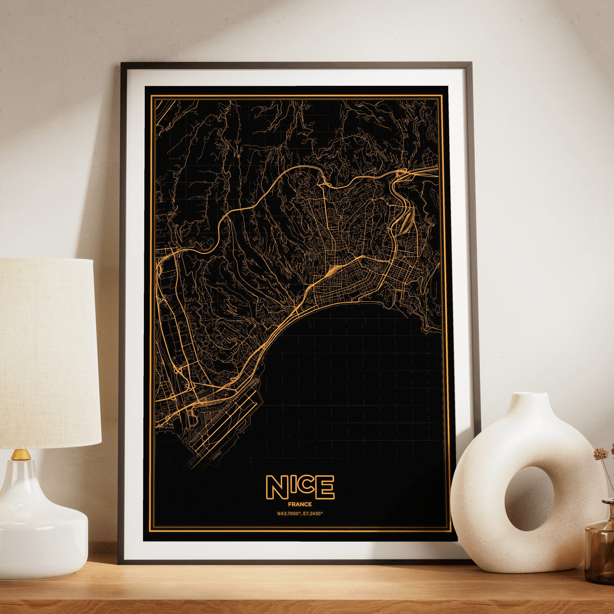 Nice Phosphor Map Poster - Amber CRT