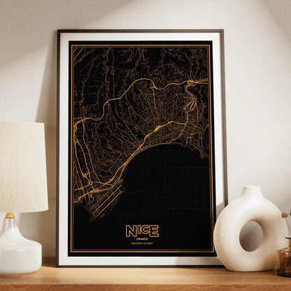 Nice Phosphor Map Poster - Amber CRT