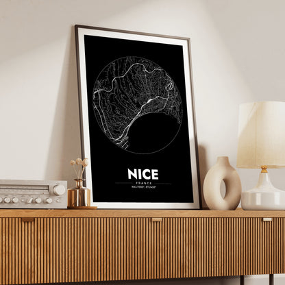 Nice Spot Map Poster