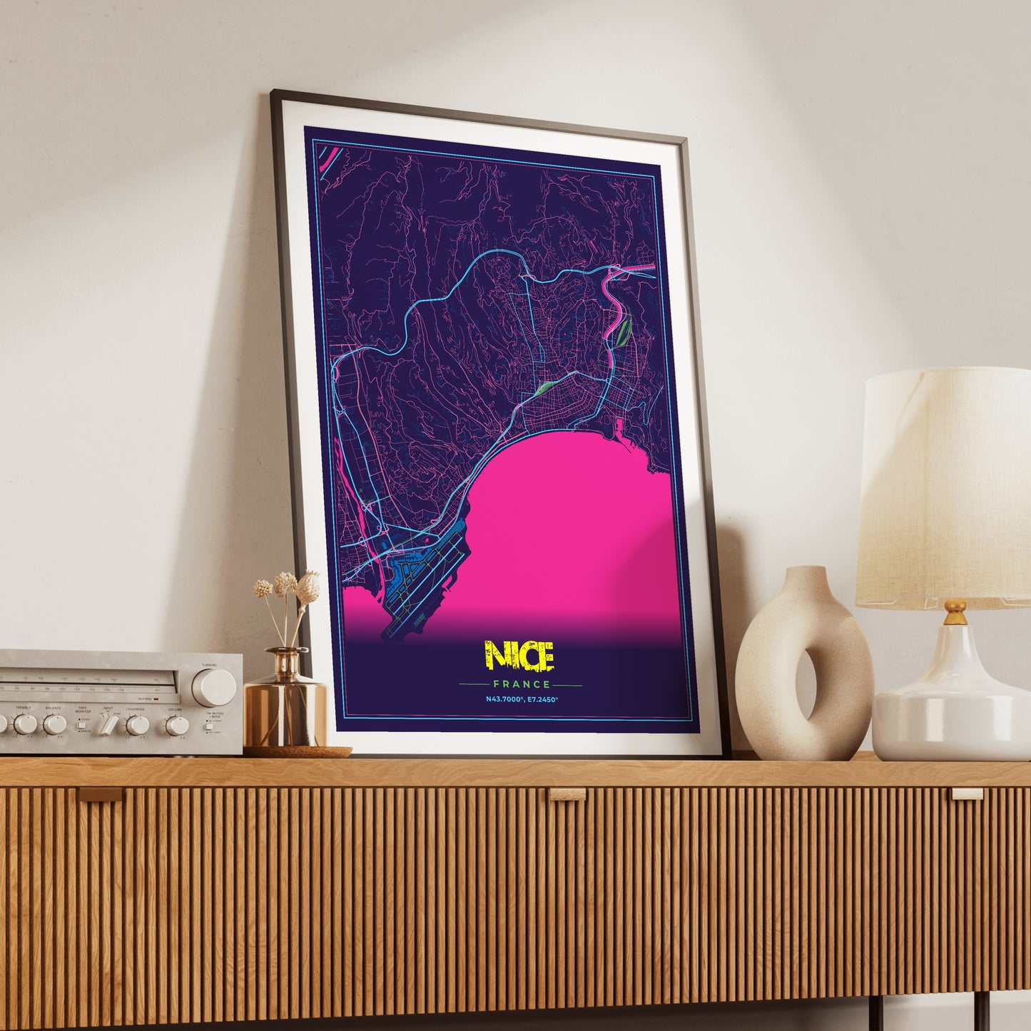 Nice Cyberpunk Map Poster
