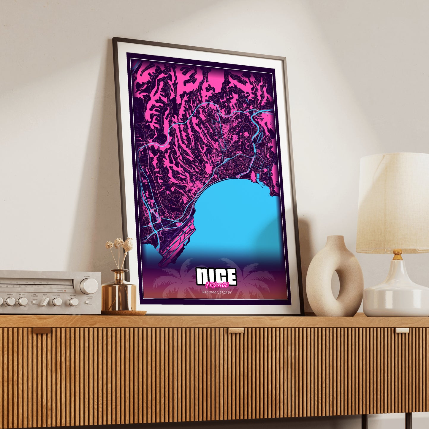 Nice GTA Map Poster