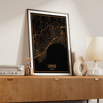 Nice Phosphor Map Poster - Amber CRT