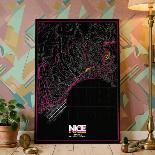 Nice Retro Map Poster