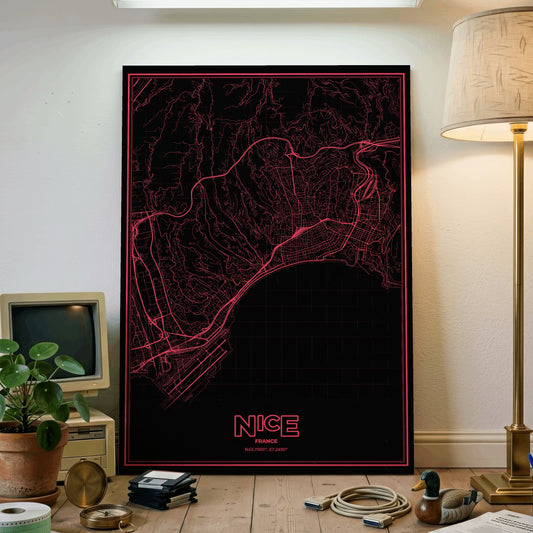 Nice Phosphor Map Poster - System Alert