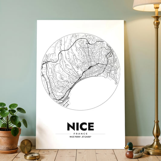 Nice Spot Map Poster
