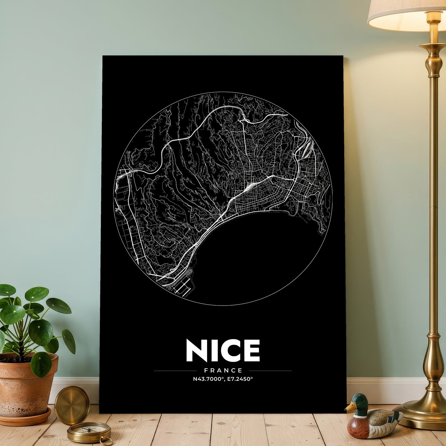 Nice Spot Map Poster