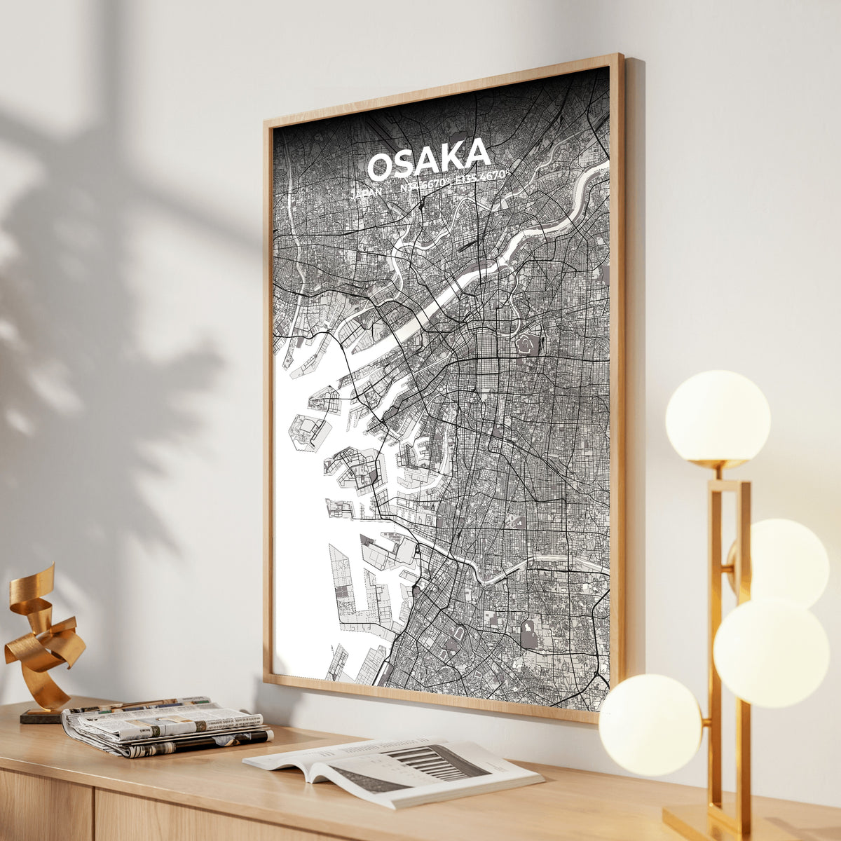 Osaka Ash Map Poster