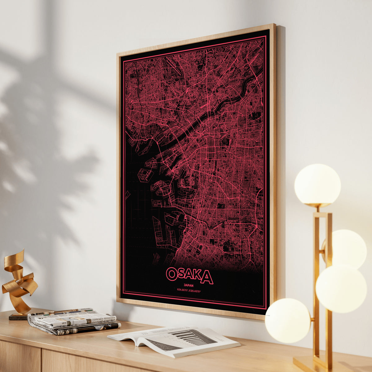 Osaka Phosphor Map Poster - System Alert