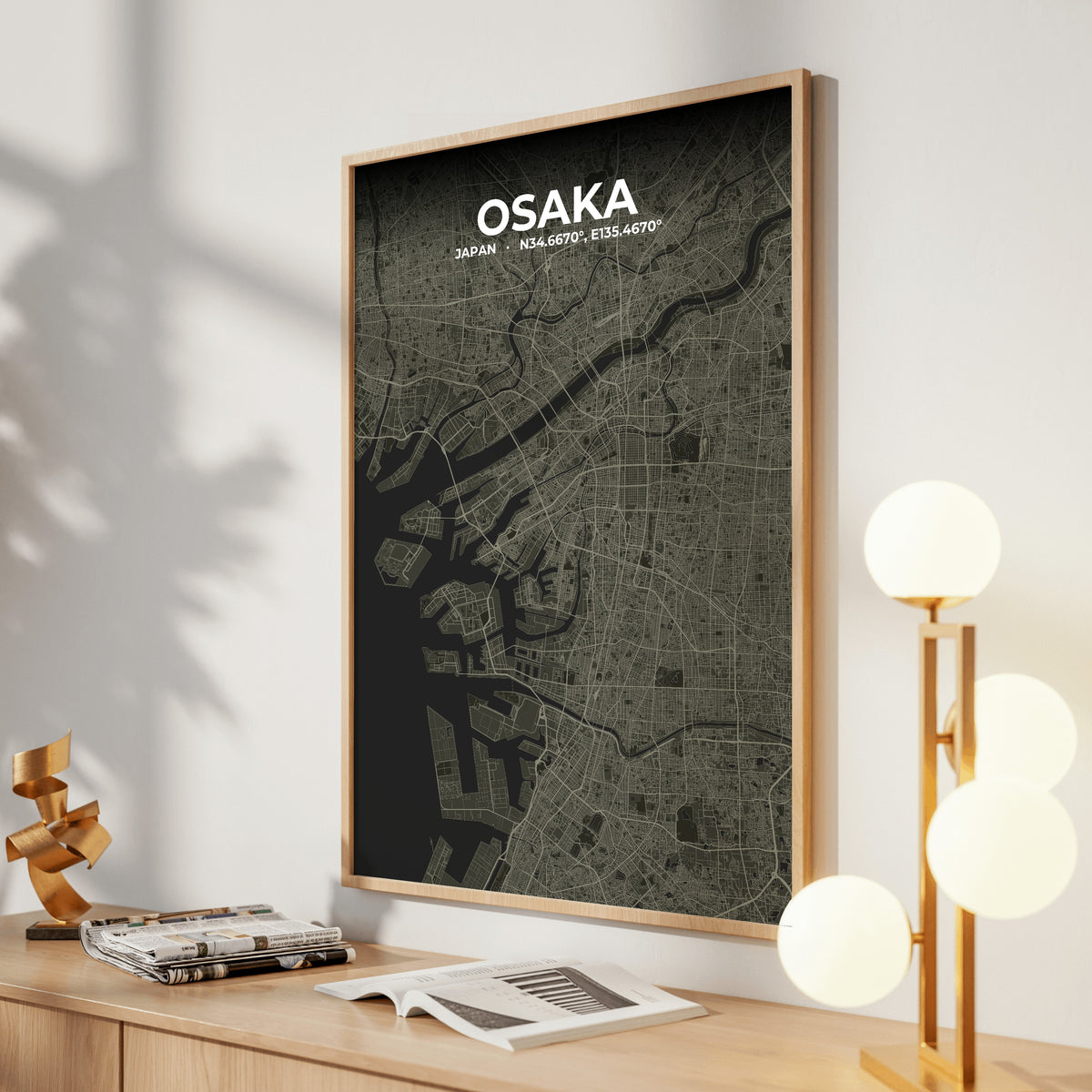 Osaka Sable Map Poster