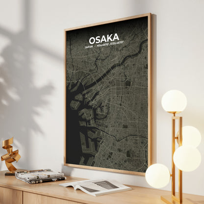 Osaka Sable Map Poster