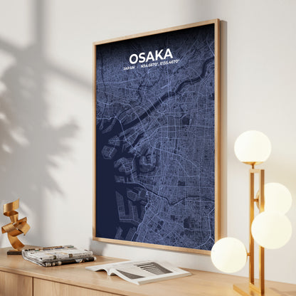 Osaka Tide Map Poster