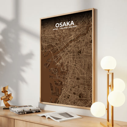 Osaka Plum Map Poster