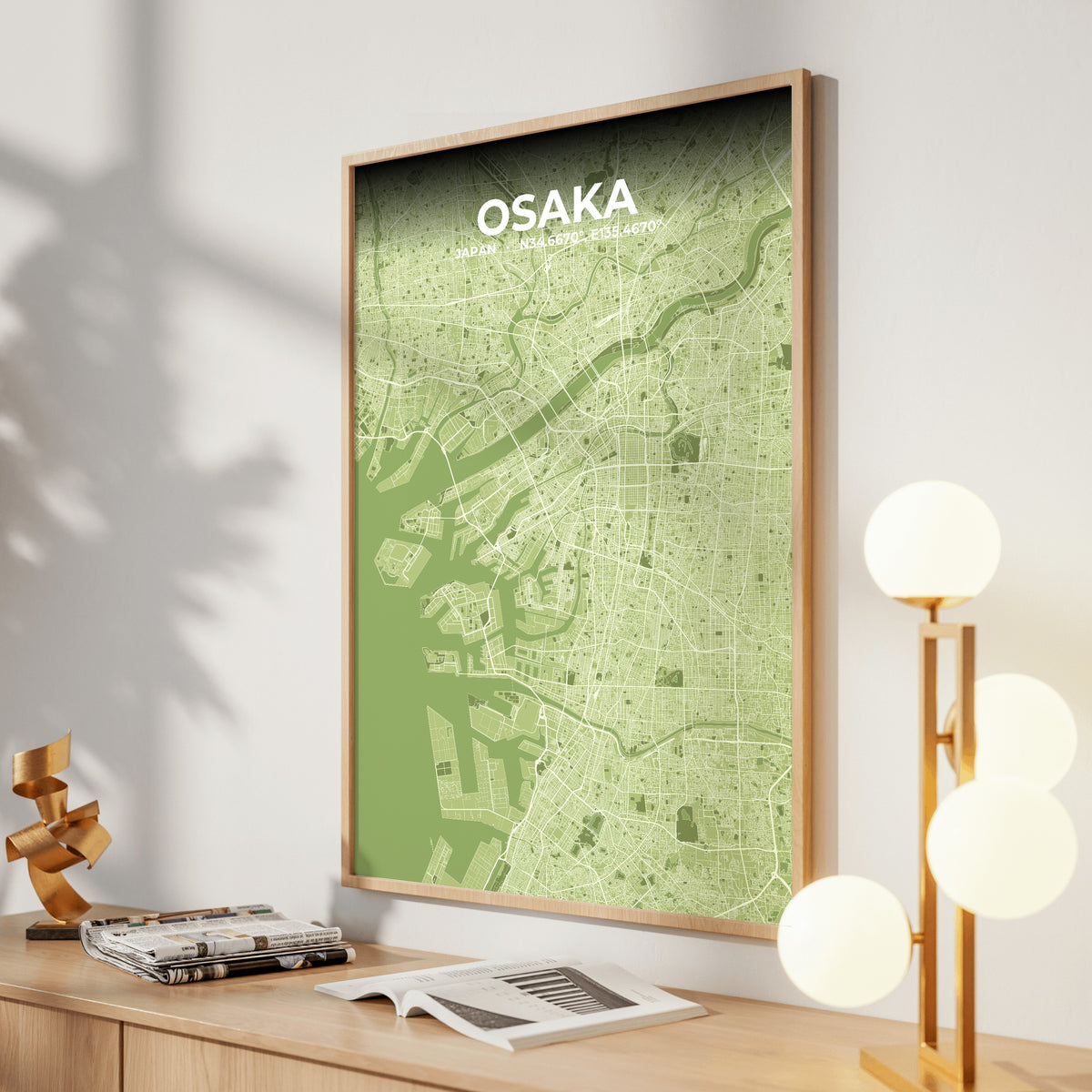 Osaka Grove Map Poster