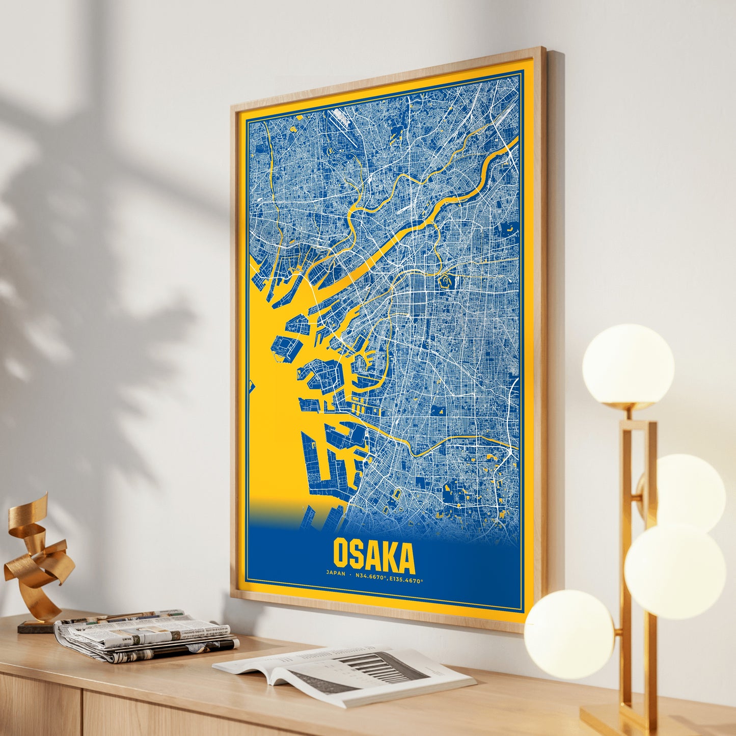 Osaka Blockbuster Map Poster